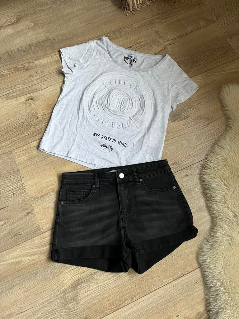 Super mooi stoer setje Amy & Ivy en H&M mt Xs /34, Ophalen of Verzenden, Zo goed als nieuw, Overige kleuren, W27 (confectie 34) of kleiner
