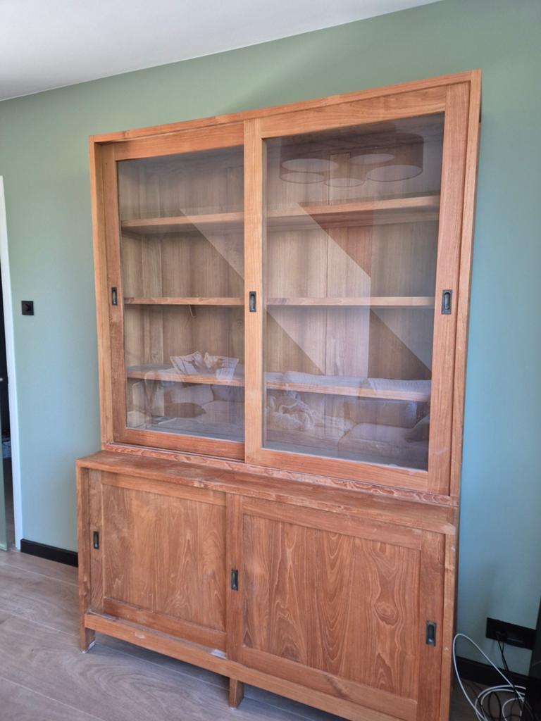 Teak kast, Ophalen, 200 cm of meer, 150 tot 200 cm, Teakhout