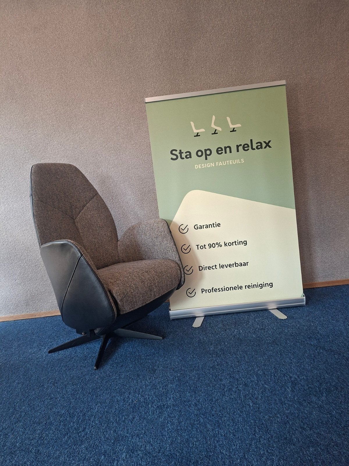 sta op relax fauteuil Gealux Twinz showroom model op accu🔋