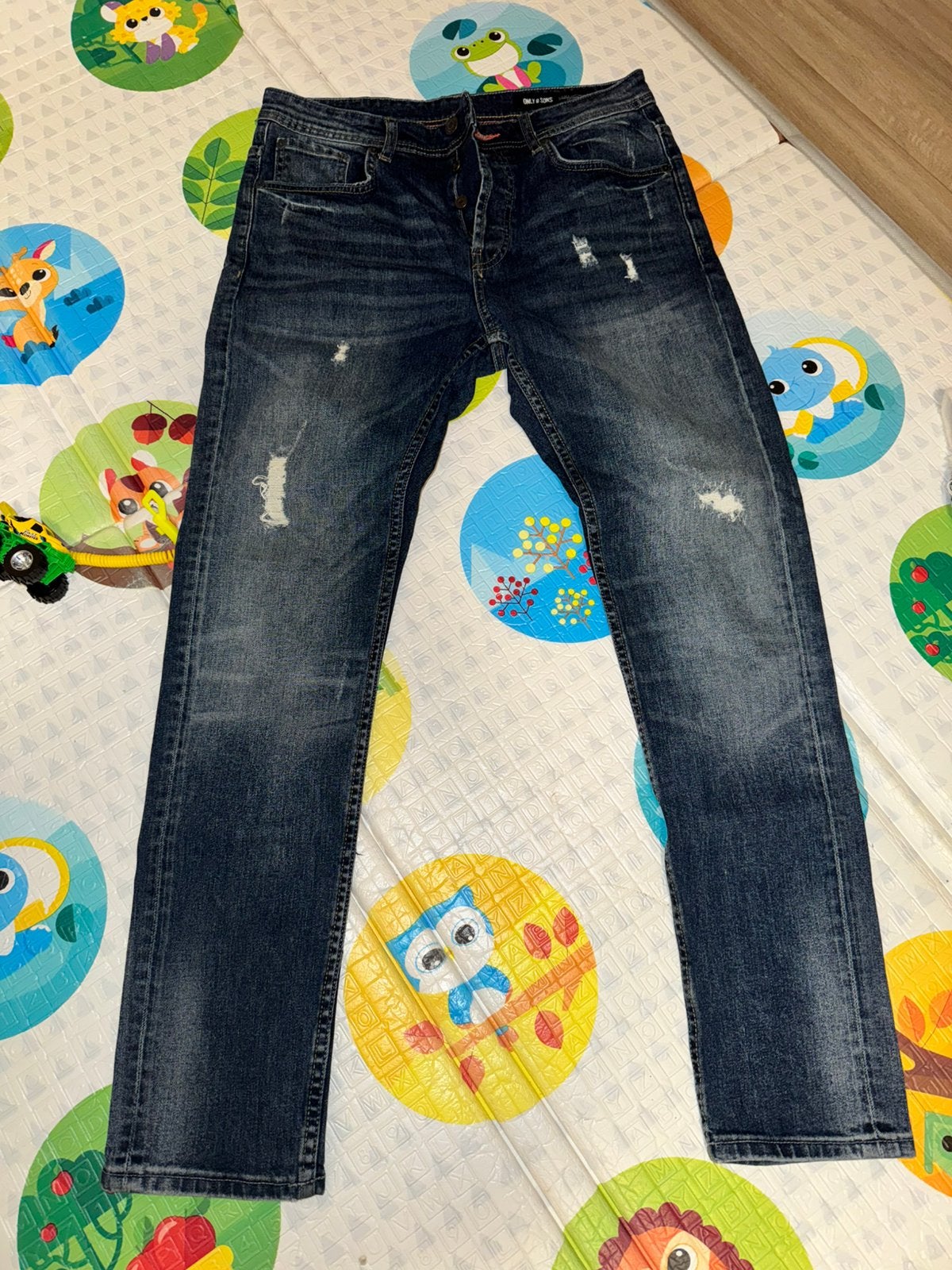 Only & Sons Carrot Jeans - Donkerblauw - Maat W31, Ophalen of Verzenden, Zo goed als nieuw, Blauw, Overige jeansmaten