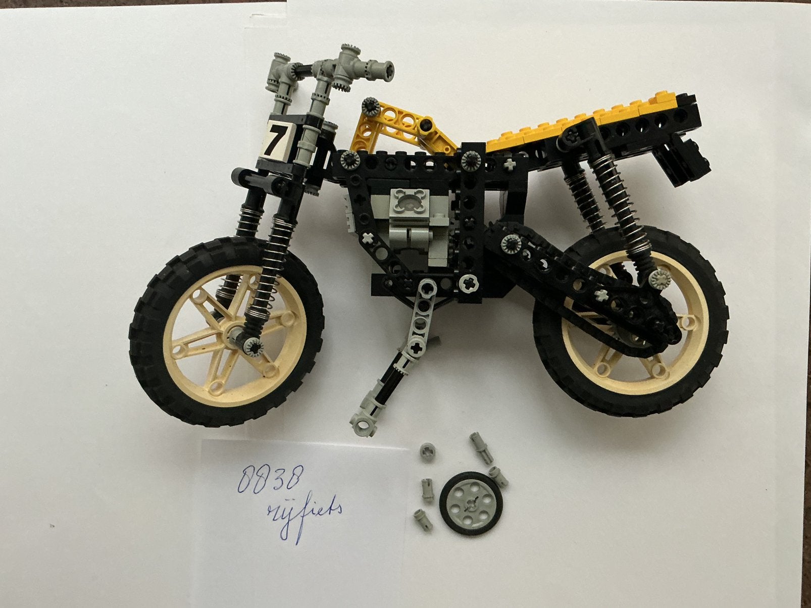 Lego 8838 techniek Rijfiets, Ophalen of Verzenden, Zo goed als nieuw