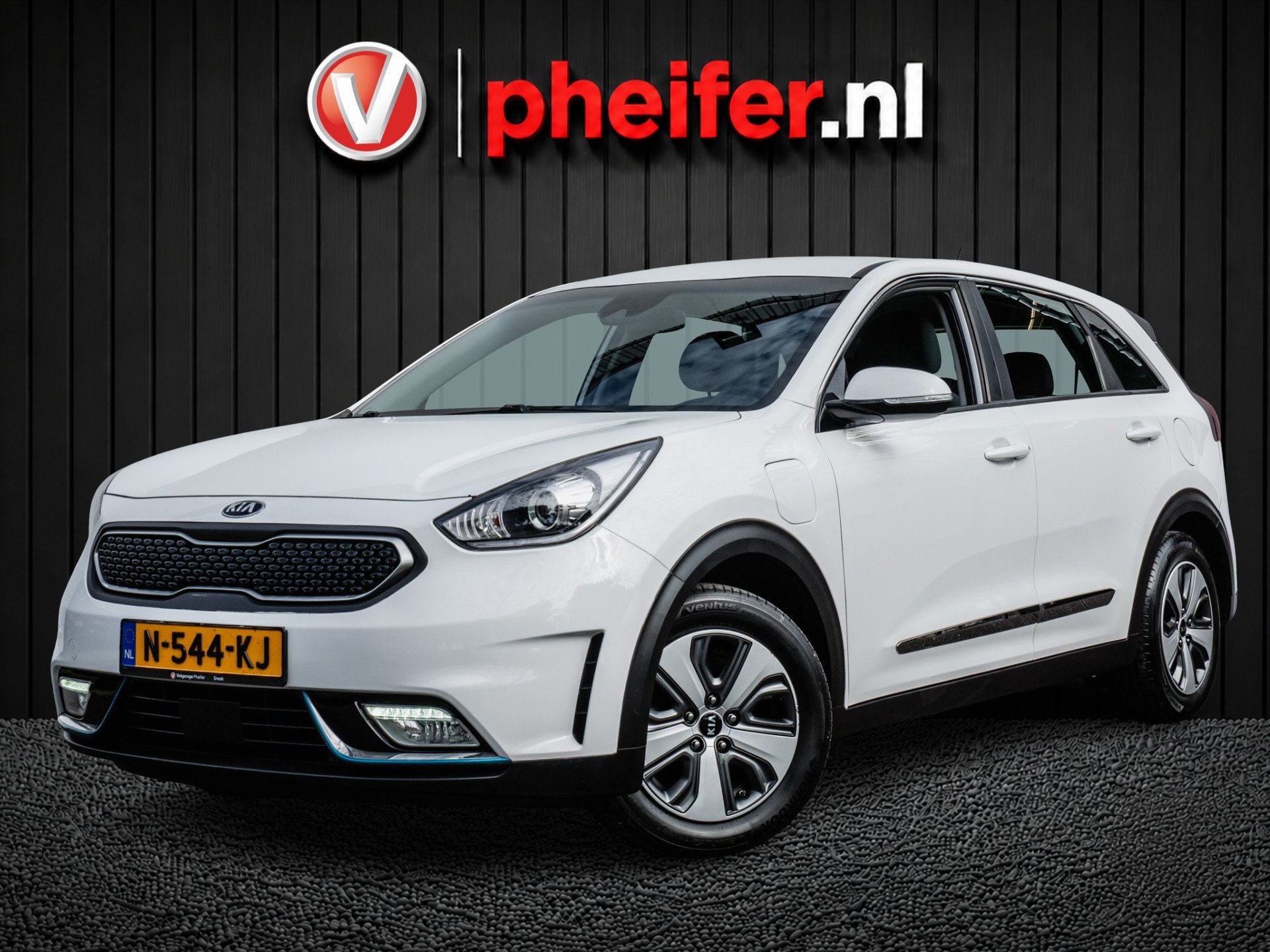 Kia Niro 1.6 GDi PHEV DynamicLine Trekhaak/ Adapt. cruise/ C, 8 kWh, Gebruikt, Met garantie (alle), Wit