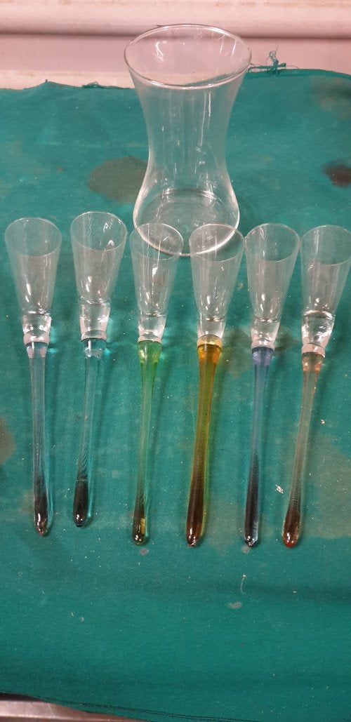shot glazen op steel, Verzamelen, Glas en Borrelglaasjes, Ophalen of Verzenden, 'T Olde Gre-j, Info@toldegrej.nl, Endepoelstraat 20f Didam