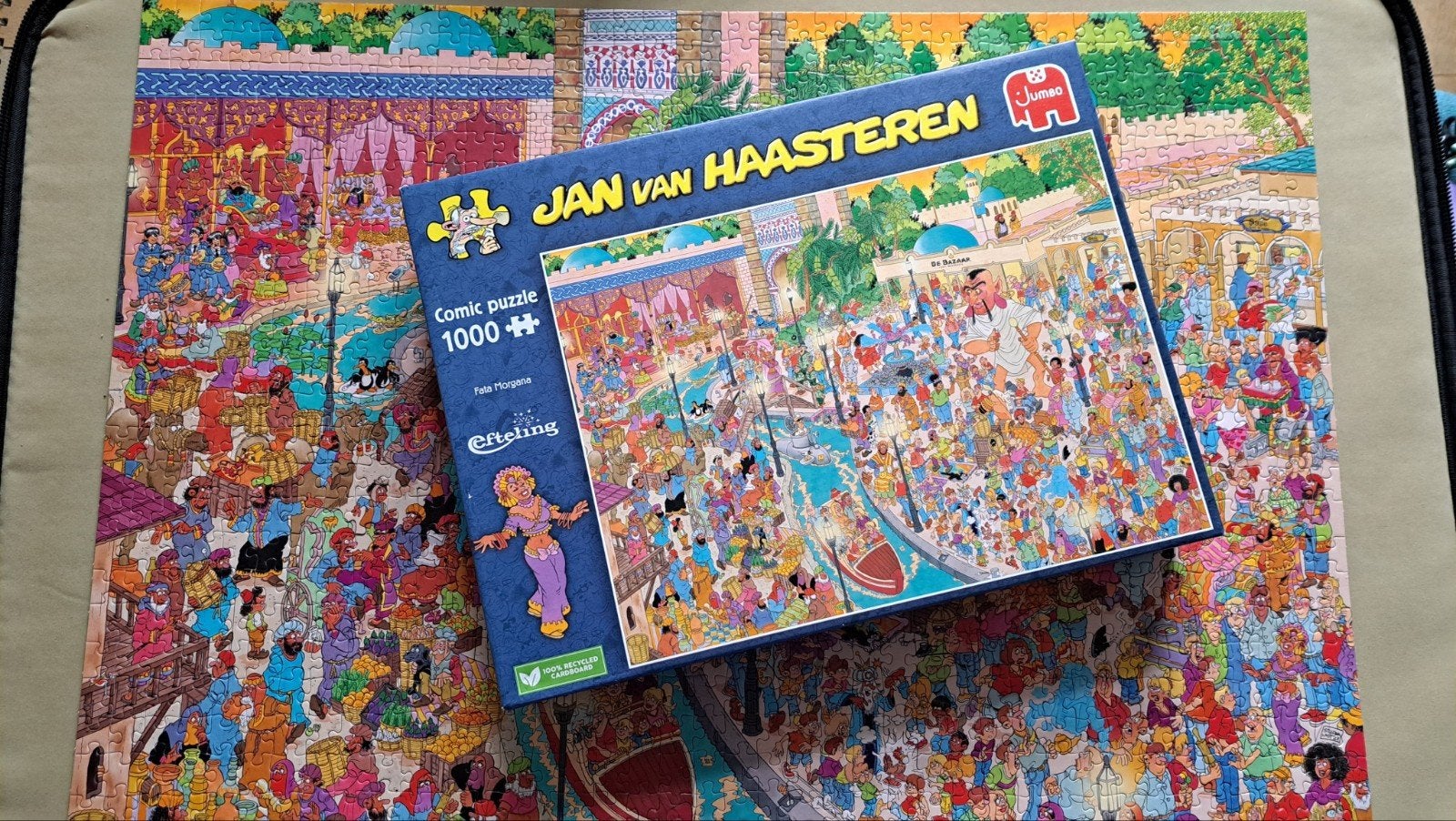 Puzzel Jan van Haasteren Fata Morgana - Efteling 1000 stukje, Ophalen of Verzenden, 500 t/m 1500 stukjes, Zo goed als nieuw