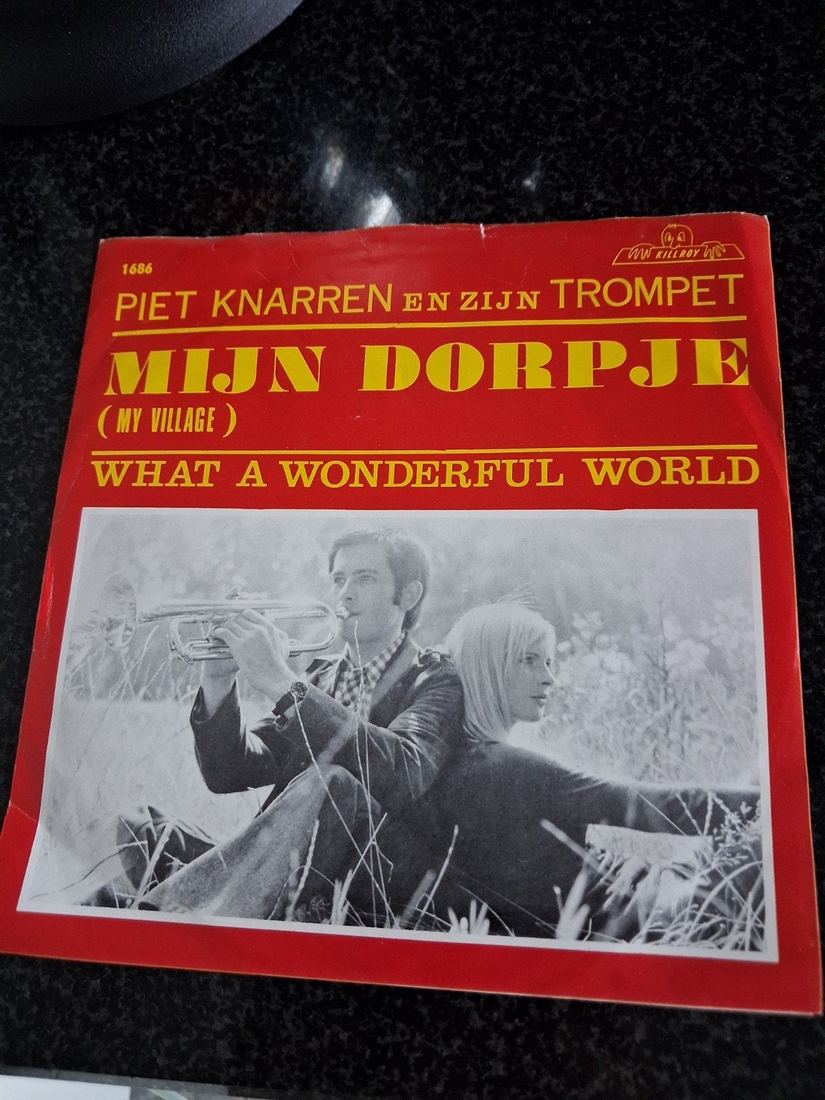 Piraat,Piet Knarren en zijn Trompet - Mijn Dorpje (Vinyl Sin, 7 inch, Ophalen of Verzenden, Zo goed als nieuw, Fotohoes