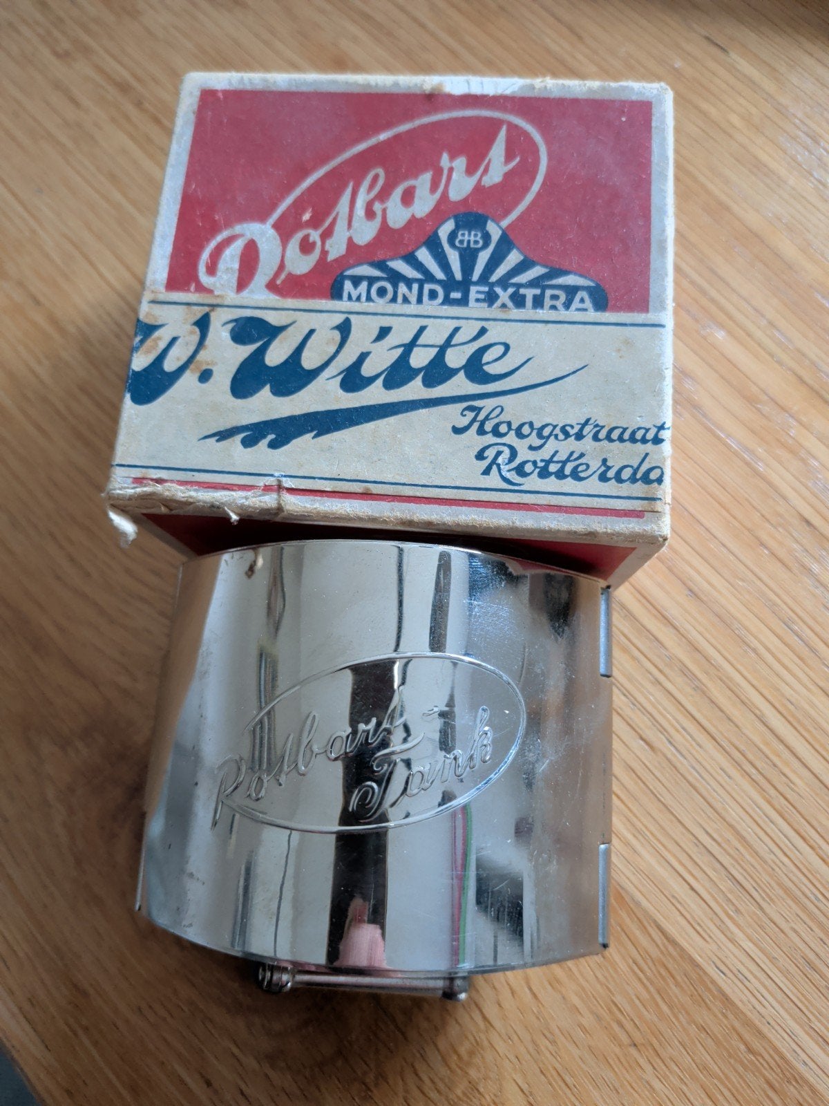 Vintage mechanische scheermessenslijper – Populair-Tank, Ophalen of Verzenden