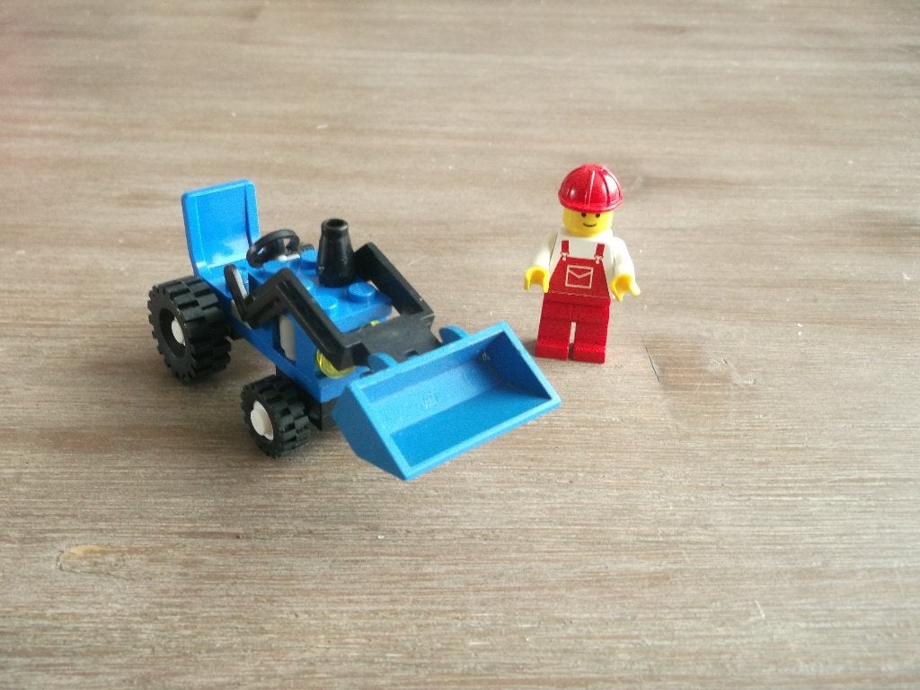 lego 6504 tractor (1988), Ophalen of Verzenden, Gebruikt, Complete set, Lego