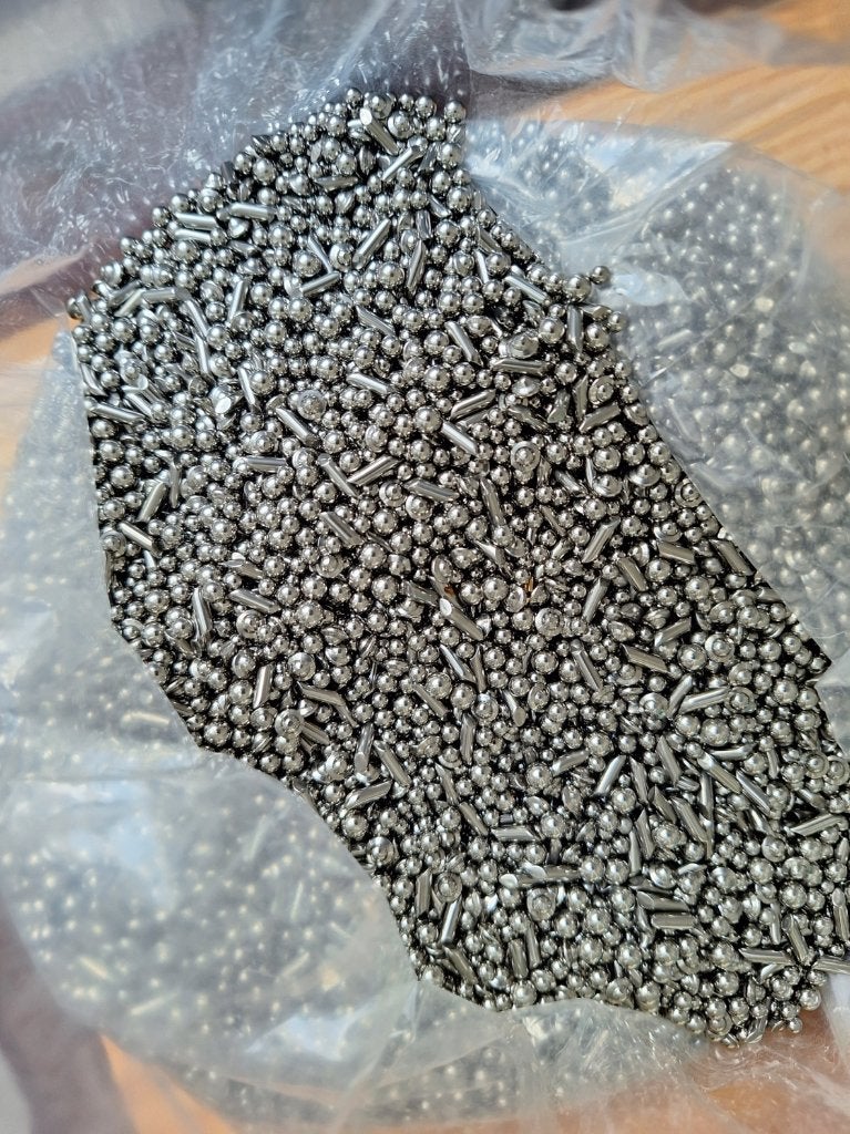 RVS polijstmedia – 1 kilo – mix van kogels en pins, Ophalen of Verzenden, Zo goed als nieuw, Overige typen