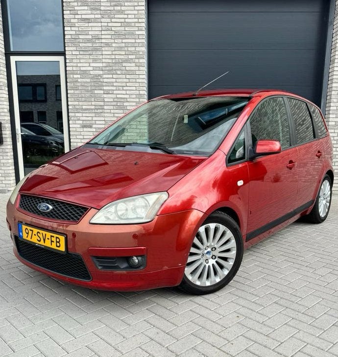 Ford C-Max 1.8 92KW CVT 2006 Rood Automaat, Auto's, 700 kg, Origineel Nederlands, Bedrijf, Grijs