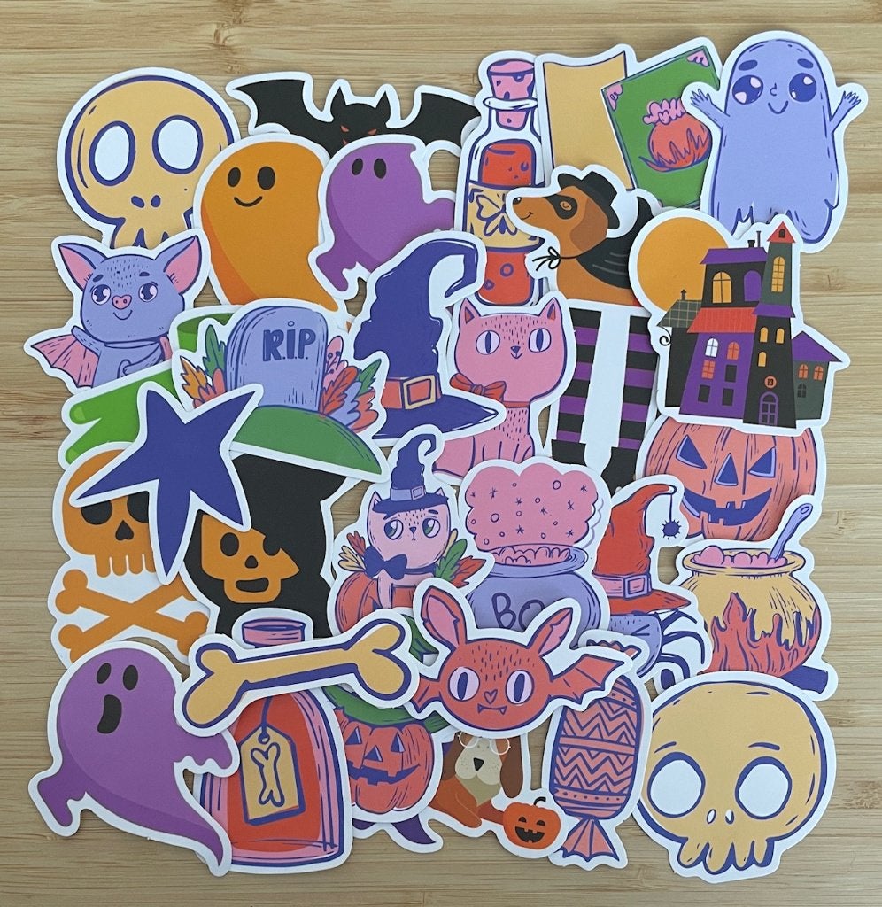 Halloween, witchy stickers, Verzenden, Nieuw, Meerdere stickers