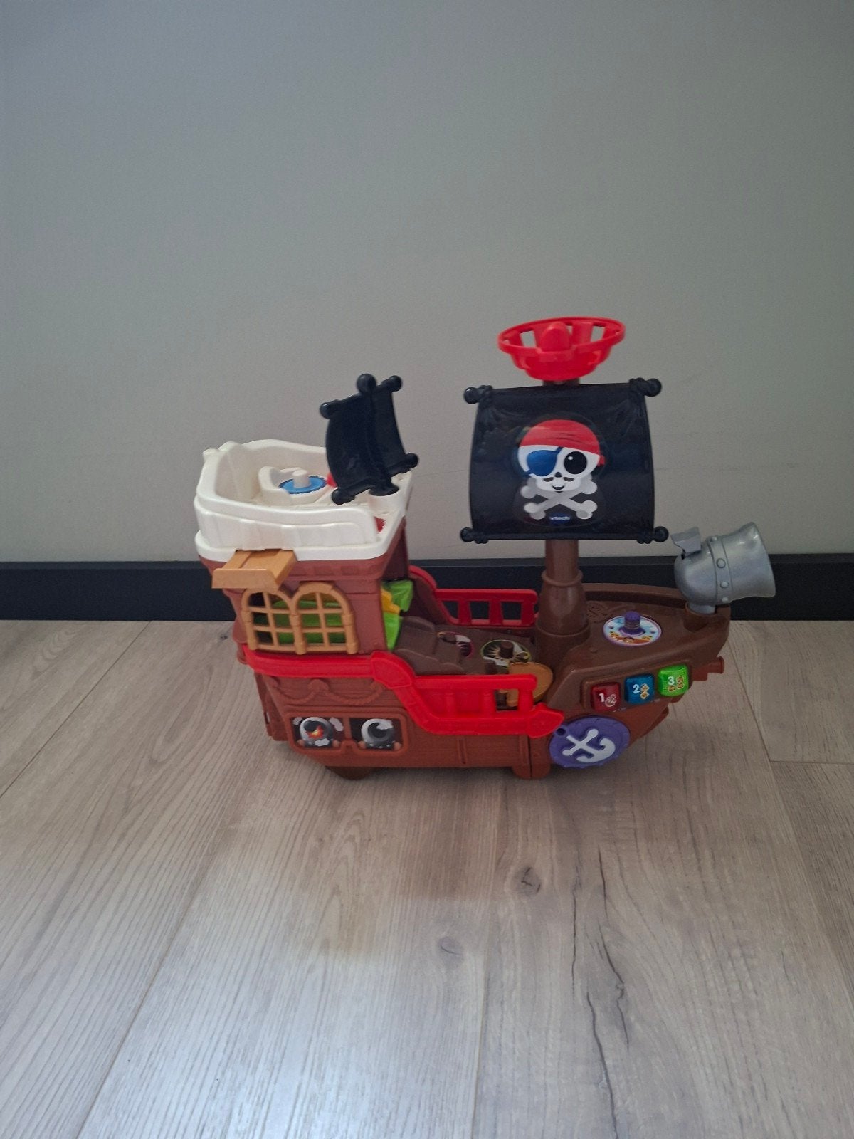 Fisher-Price Little People Piratenschip, Ophalen, Gebruikt, Overige typen, Met geluid