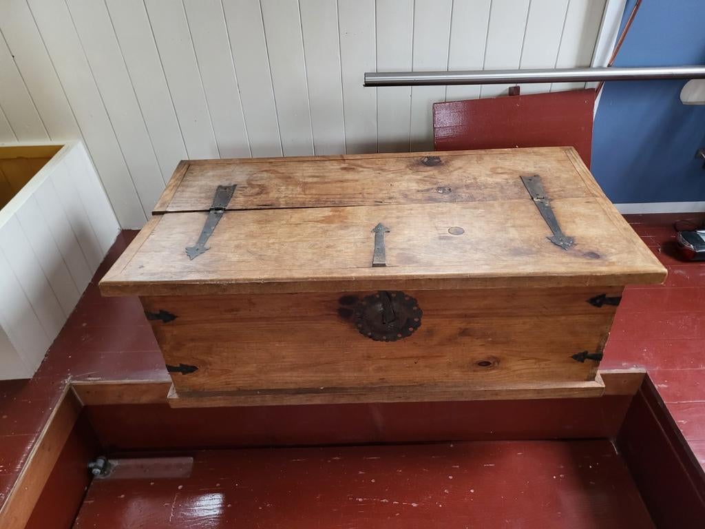 Houten kist, Ophalen, 50 tot 100 cm, Minder dan 50 cm, Minder dan 50 cm