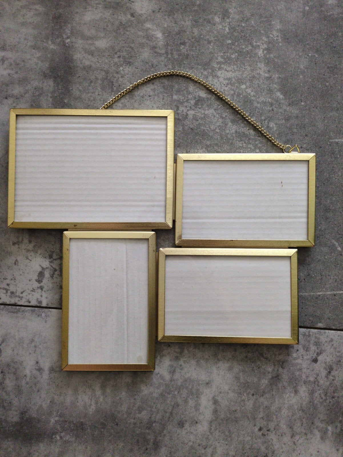 vier fotolijstjes goudkleurig ikea, Ophalen, Zo goed als nieuw