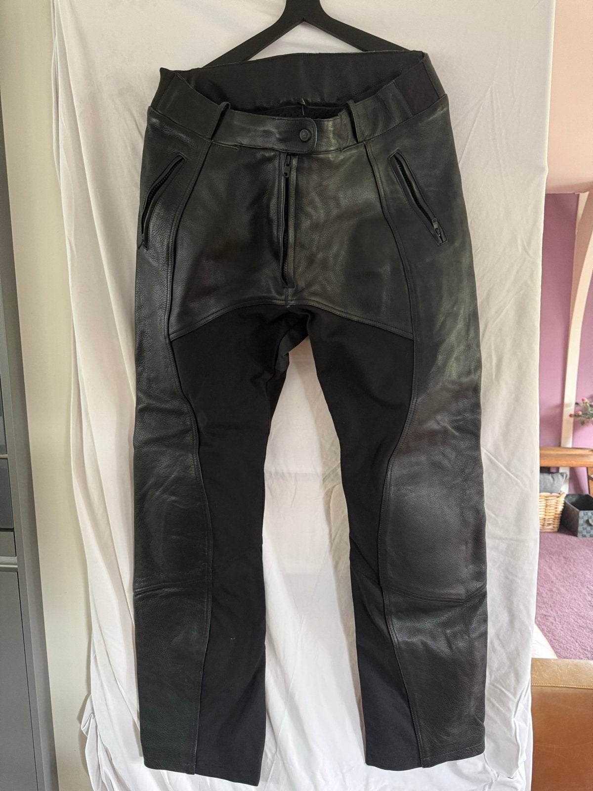 Lookwell Leren Motorbroek Zwart dames, Zwart, Maat 46/48 (XL) of groter, Ophalen of Verzenden, Lang