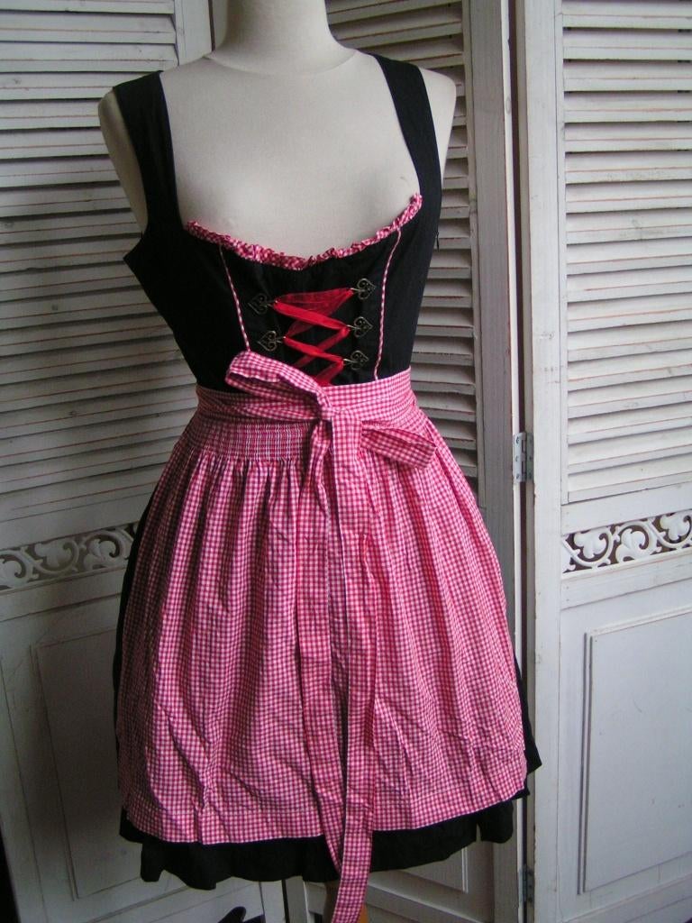 tiroler dirndl jurk en schort maat 40 nr SS 517, Verzenden, Zo goed als nieuw, Maat 38/40 (M), Carnaval