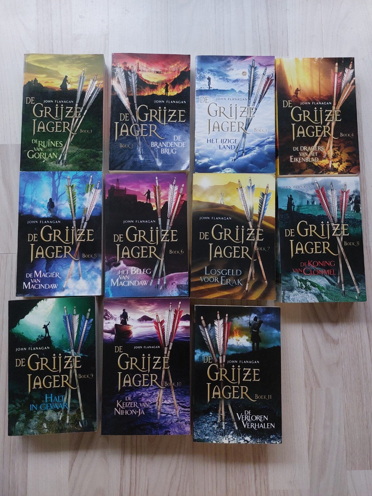 De grijze jager serie boek 1 t/m 11, Ophalen of Verzenden, Zo goed als nieuw, John Flanagan