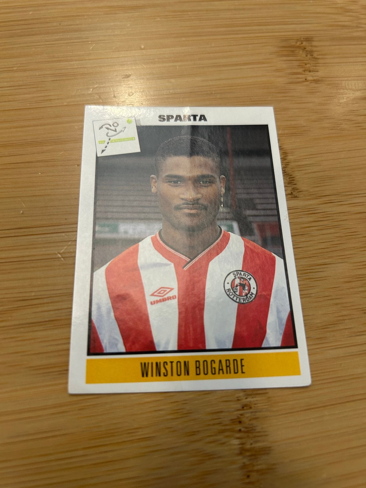 Winston Bogarde Sparta Voetbalplaatje Panini '94, Ophalen of Verzenden, Zo goed als nieuw, Sparta, Poster, Plaatje of Sticker