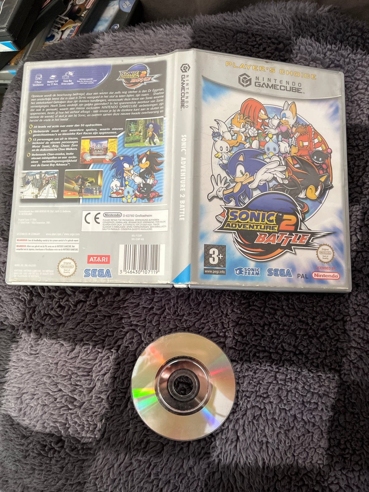 Sonic Adventure 2 Battle - Nintendo GameCube (Gebruikt), Avontuur en Actie, Gebruikt, 1 speler, Ophalen of Verzenden