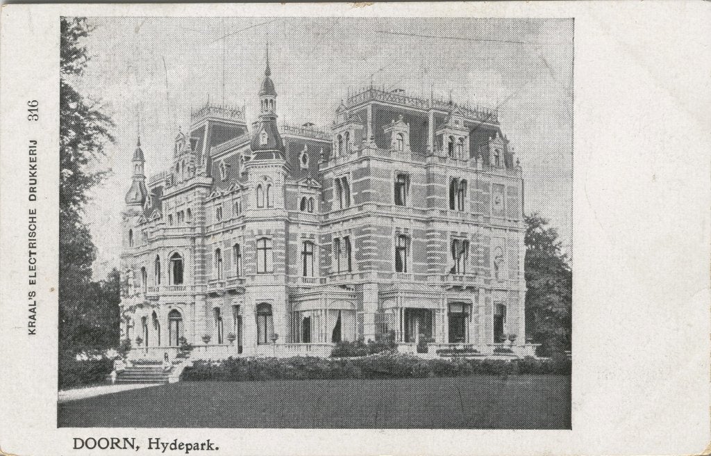 Doorn Hydepark 316, Verzenden, 1920 tot 1940, Ongelopen, Utrecht