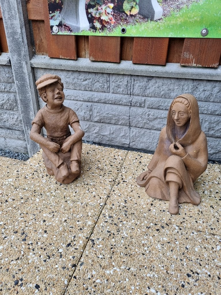 2 beeldjes voor buiten of binnen, Ophalen of Verzenden, Zo goed als nieuw, Overige typen