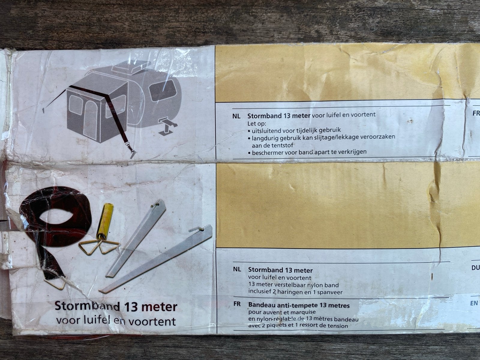 Stormband 13 meter voor luifel en voortent, Caravans en Kamperen, Caravan accessoires, Ophalen of Verzenden, Zo goed als nieuw