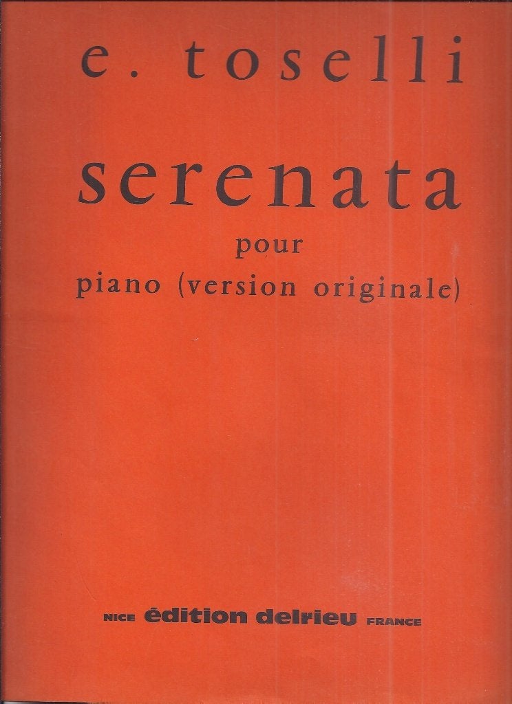 Bo1455 bladmuziek serenata voor piano door e. Toselli, Gebruikt, Klassiek, Ophalen of Verzenden, Artiest of Componist