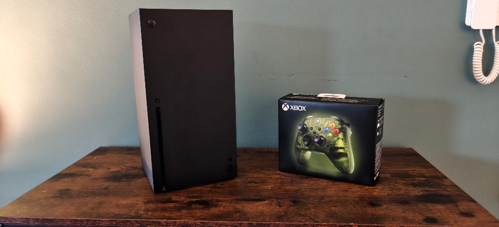 Xbox Series X + Xbox 25th Anniversary Controller, Spelcomputers en Games, Ophalen of Verzenden, Zo goed als nieuw, Xbox Series X