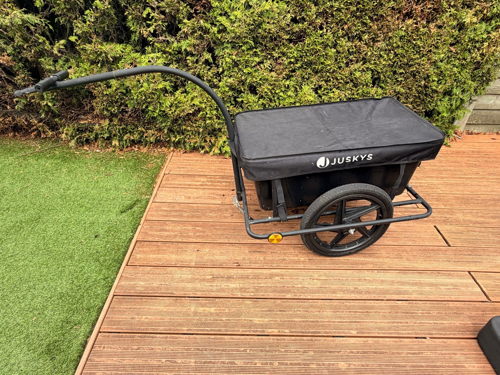 Juskys bagagekar met koppeling / fietskar / viskar, Ophalen, Gebruikt, Bagagekar, 40 tot 60 kg