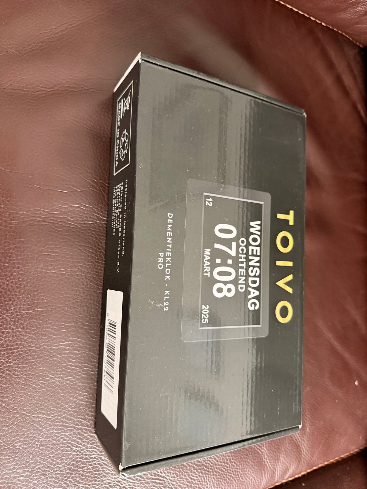 Toivo Dementieklok KL92 Pro - Digitale Kalenderklok, Ophalen, Zo goed als nieuw, Tafelklok, Digitaal