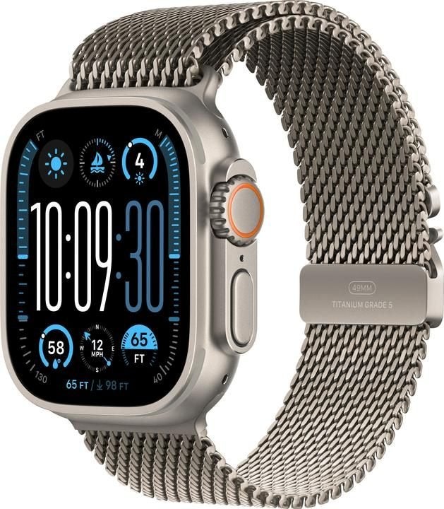 Apple watch ULTRA 2 Titanium + Milanese Band Origineel Apple, Apple Watch ⌚️, IOS, Ophalen of Verzenden, Zo goed als nieuw