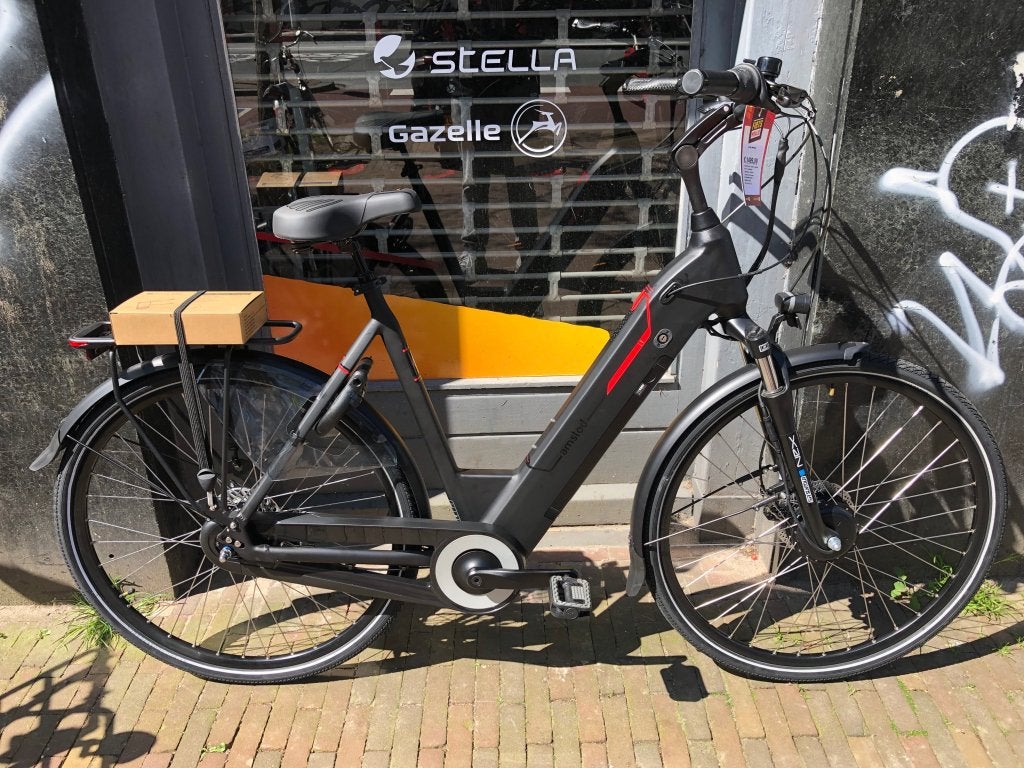 Fietshokje Houtplein: Amslod Newton E-Bike Damesfiets Nieuw!, Niet ingevuld, Nieuw, 56 cm of meer, Schijfrem