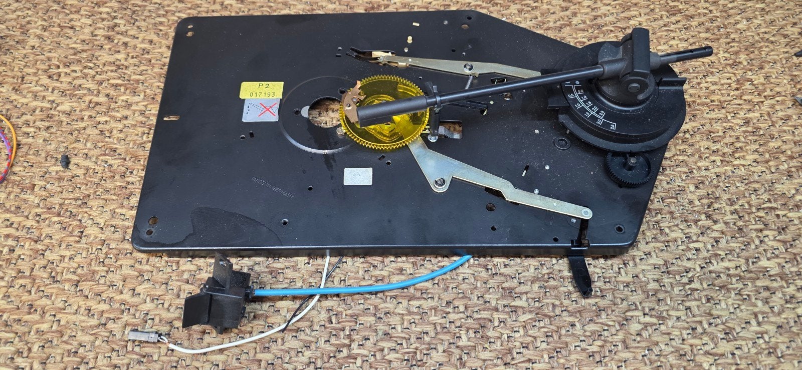 Dual Platenspeler Onderdelen - Mechanisme en Arm, Audio, Tv en Foto, Platenspelers, Ophalen of Verzenden, Gebruikt, Platenspeler-onderdeel