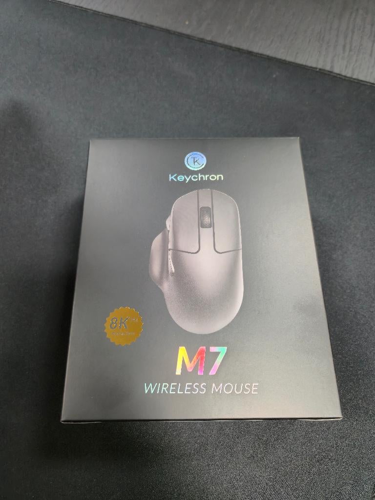 Gloednieuwe Keychron M7 Wireless Mouse Zwart (t.w.v € 85), Muis, 1, Esplanade Miriam Makeba, 69100 Villeurbanne, Frankrijk, Nieuw