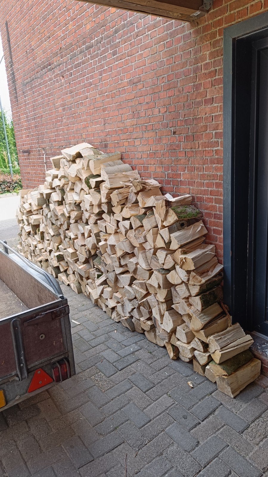 Vers gekloofd esdoorn brandhout, Tuin en Terras, Haardhout, 6 m³ of meer, Ophalen of Verzenden, Overige houtsoorten, Blokken