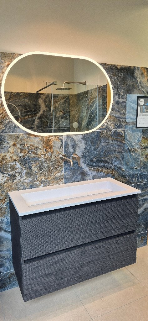 Showmodel Newwave infinity 3D Badkamermeubel 100 cm, Huis en Inrichting, Ophalen, Overige typen, Nieuw, 50 tot 100 cm