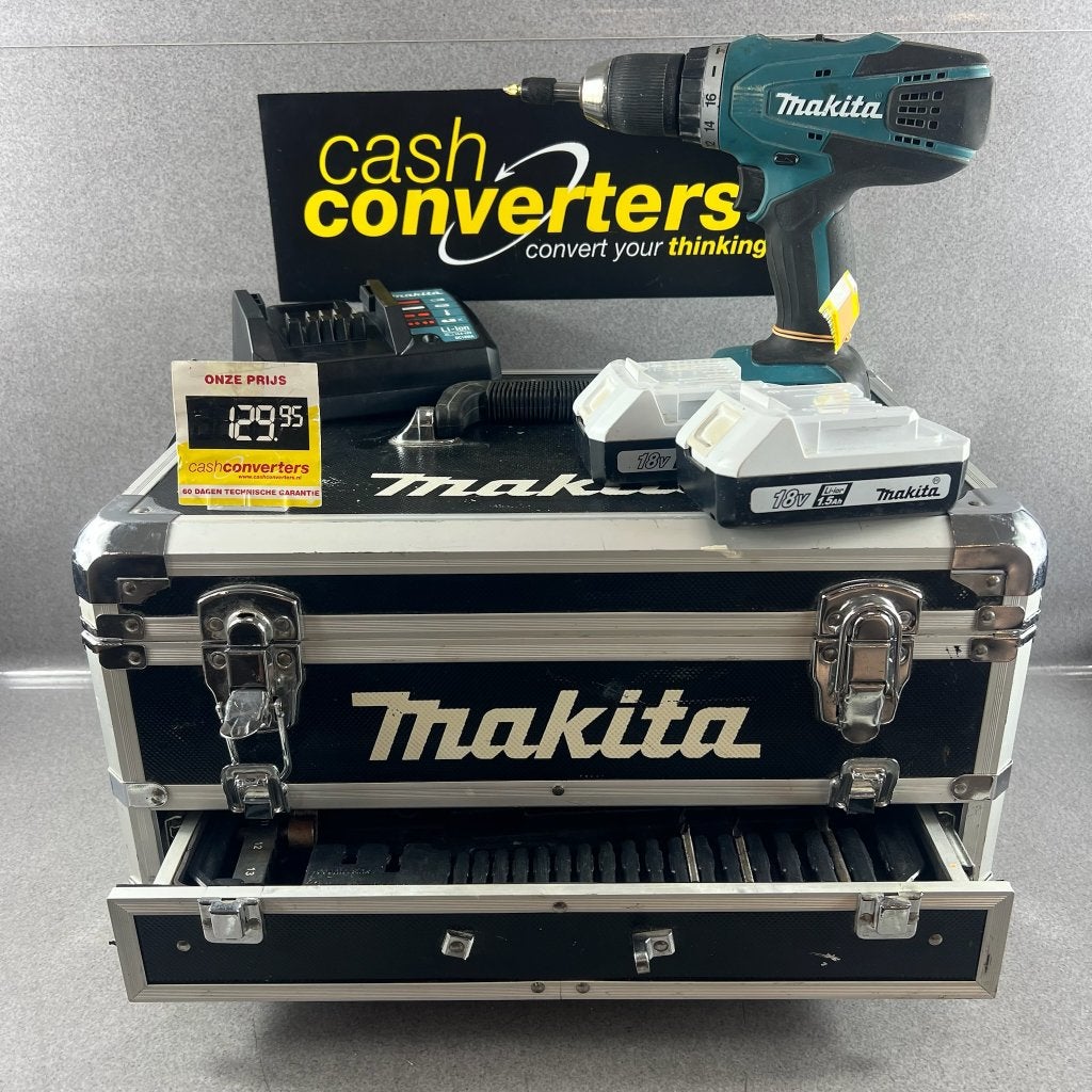 Makita Accu Schroeftol | DF457D | koffer met acc | 411014, Boormachine, Variabele snelheid, Ophalen of Verzenden, Gebruikt