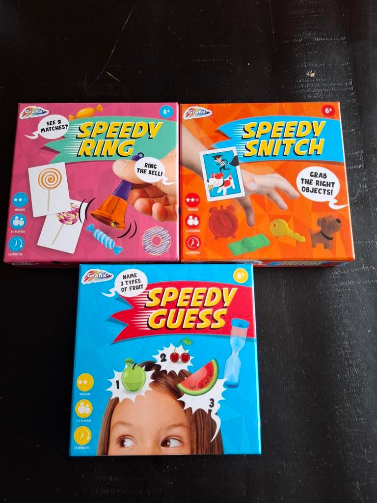 3 denkspelletjes, Vijf spelers of meer, Ophalen of Verzenden, Zo goed als nieuw, Grafix