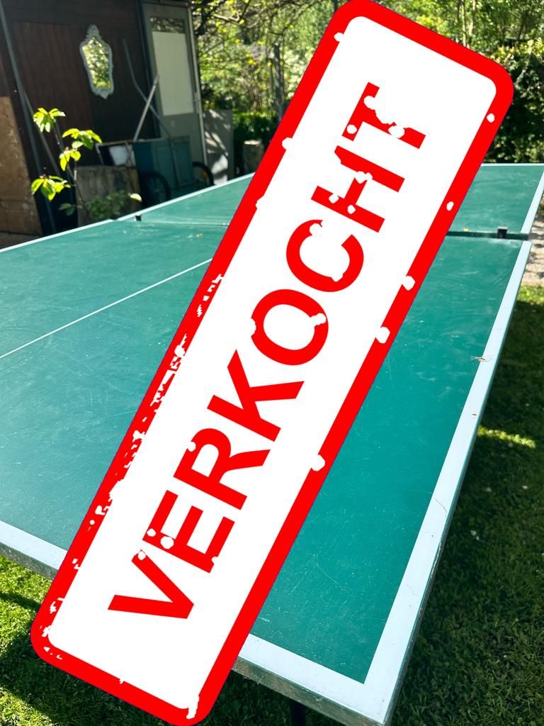 Ping pong tafeltennis, Ophalen, Zo goed als nieuw