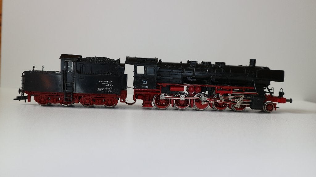 Goederentreinlocomotief BR 50 Fleischmann 4177, Gebruikt, Fleischmann, Ophalen of Verzenden, Gelijkstroom
