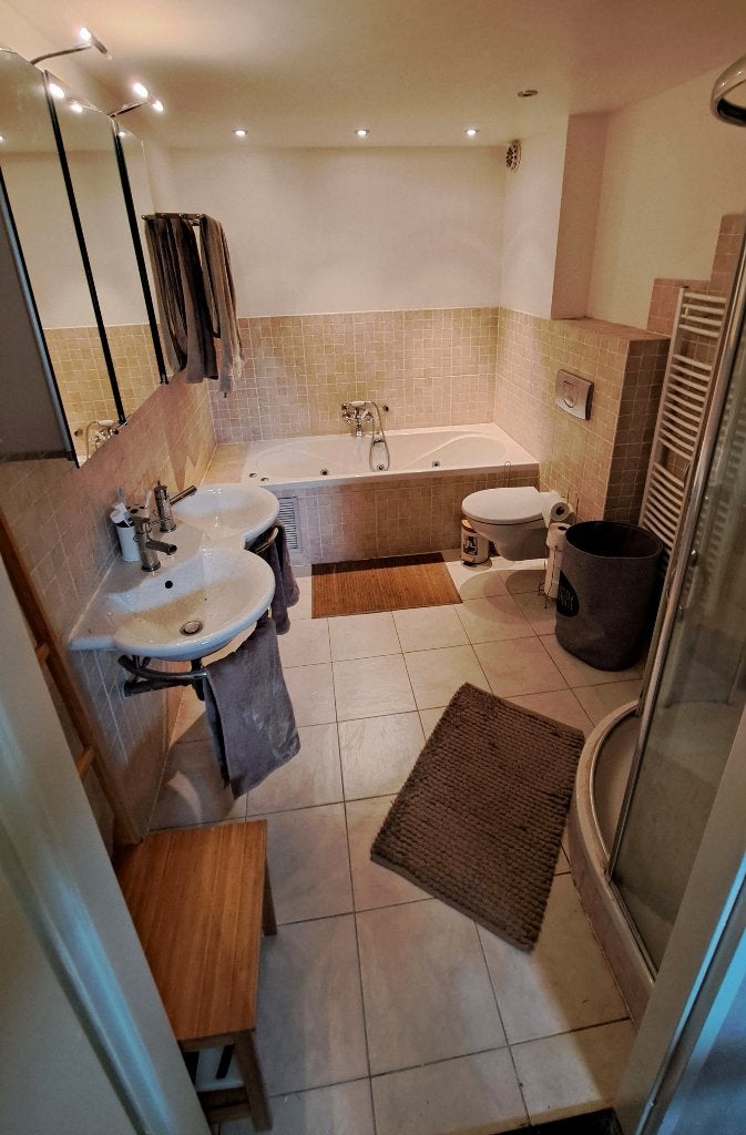 Badkraan en douchekop met slang, Huis en Inrichting, Badkamer | Badkamermeubels, Ophalen, Minder dan 50 cm, Overige typen, Minder dan 100 cm