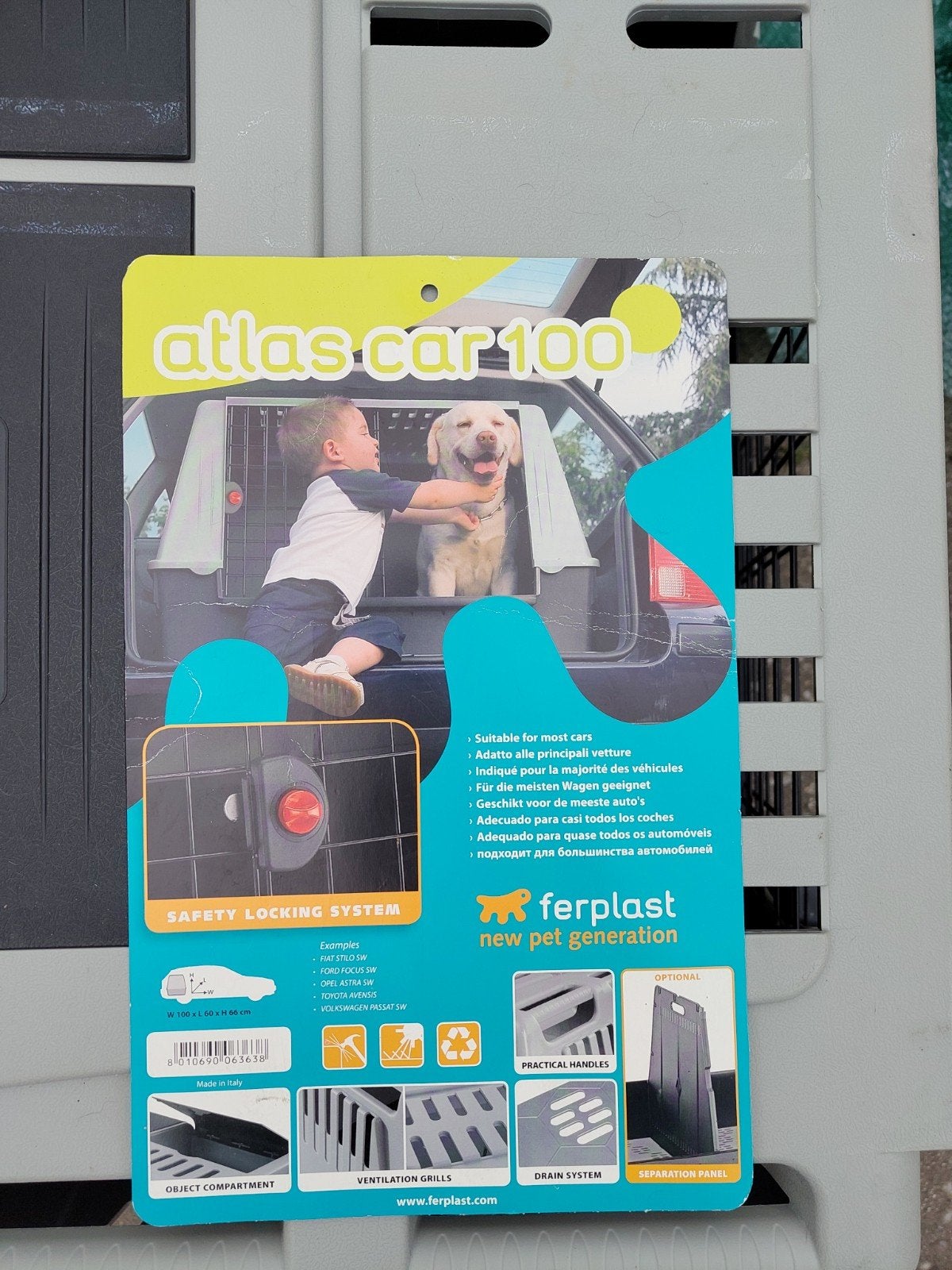 Atlas car 100 auto bench van kunststof, Ophalen, Zo goed als nieuw