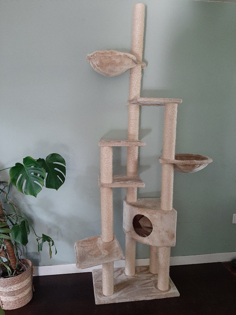 Kattenkrabpaal groot, Ophalen, Gebruikt, Krabpaal
