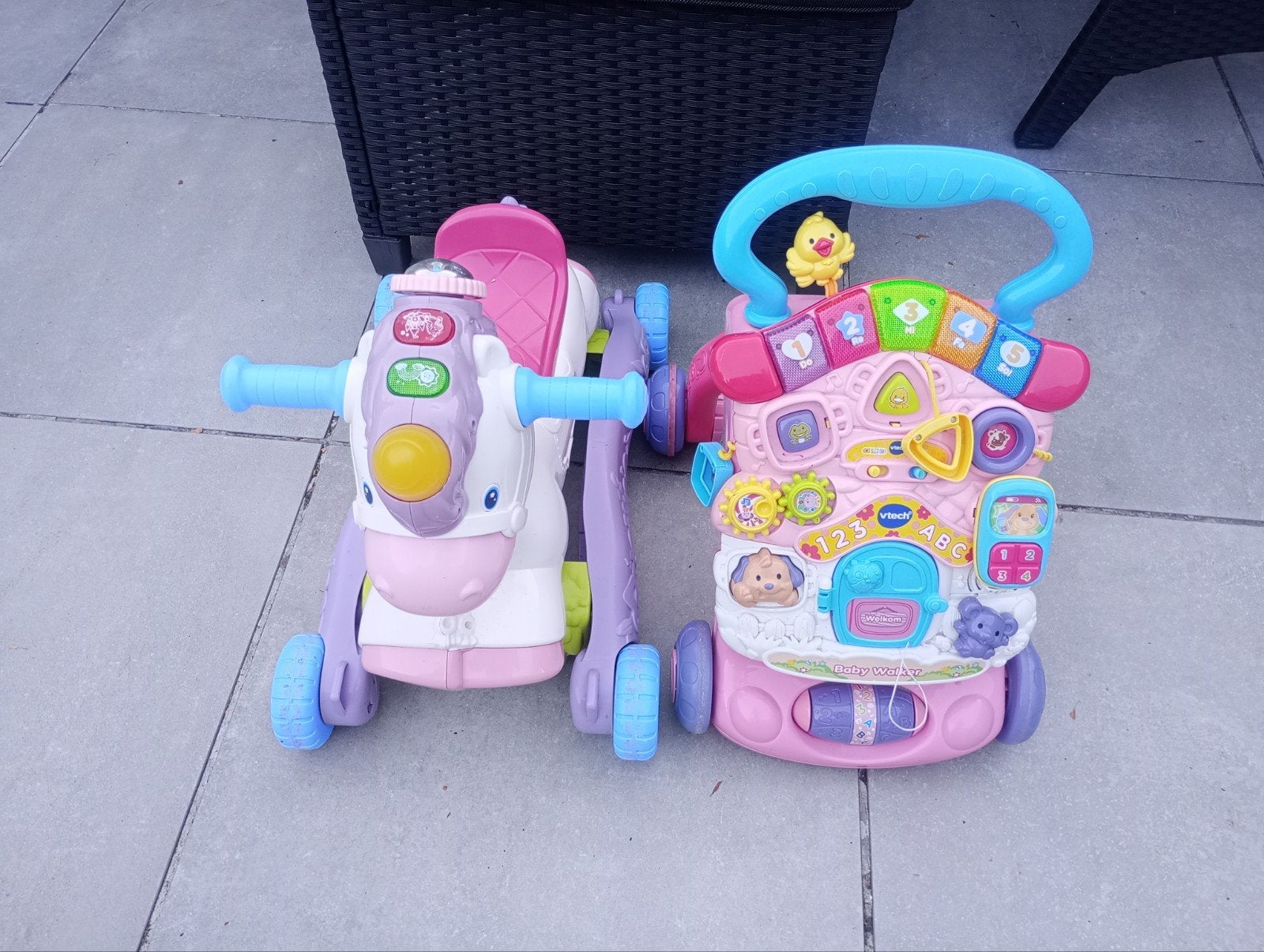 VTech Baby Walker en Loopfiets Eenhoorn, Ophalen, Gebruikt, Overige typen, Met licht