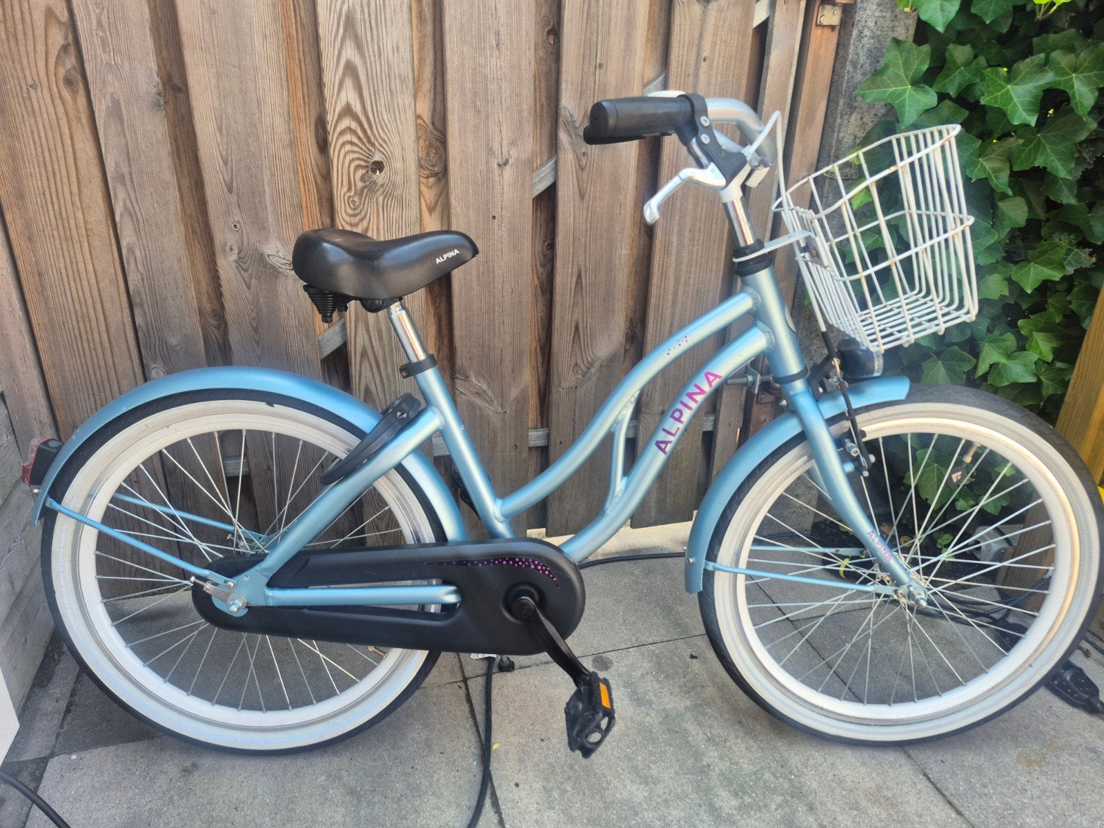 Alpina Ocean 22 inch kinderfiets - Matt Dusk Blue, Ophalen, Alpina, Zo goed als nieuw, Terugtraprem