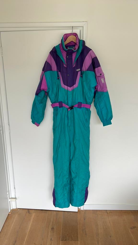 Vintage fout skipak maat 54 L/XL, Kleding | Heren, Wintersportkleding, Ophalen of Verzenden