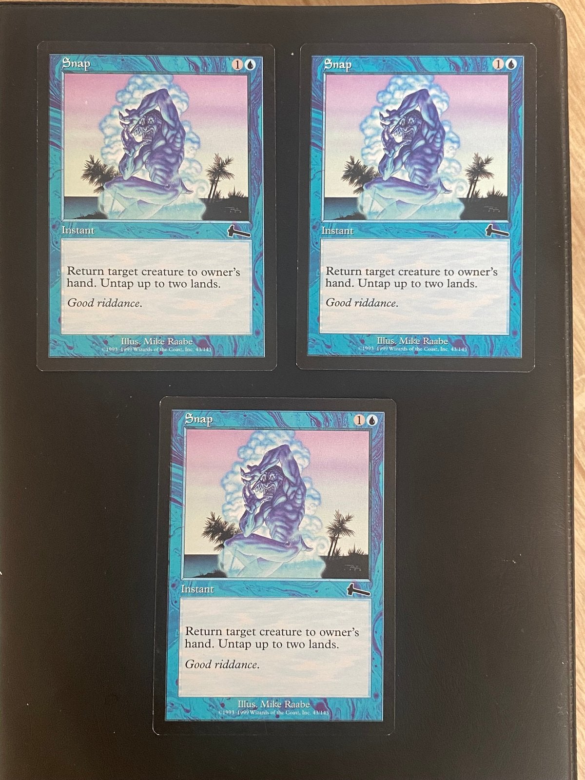 3x Snap - Urzas Legacy, Hobby en Vrije tijd, Verzamelkaartspellen | Magic the Gathering, Gebruikt, Ophalen of Verzenden