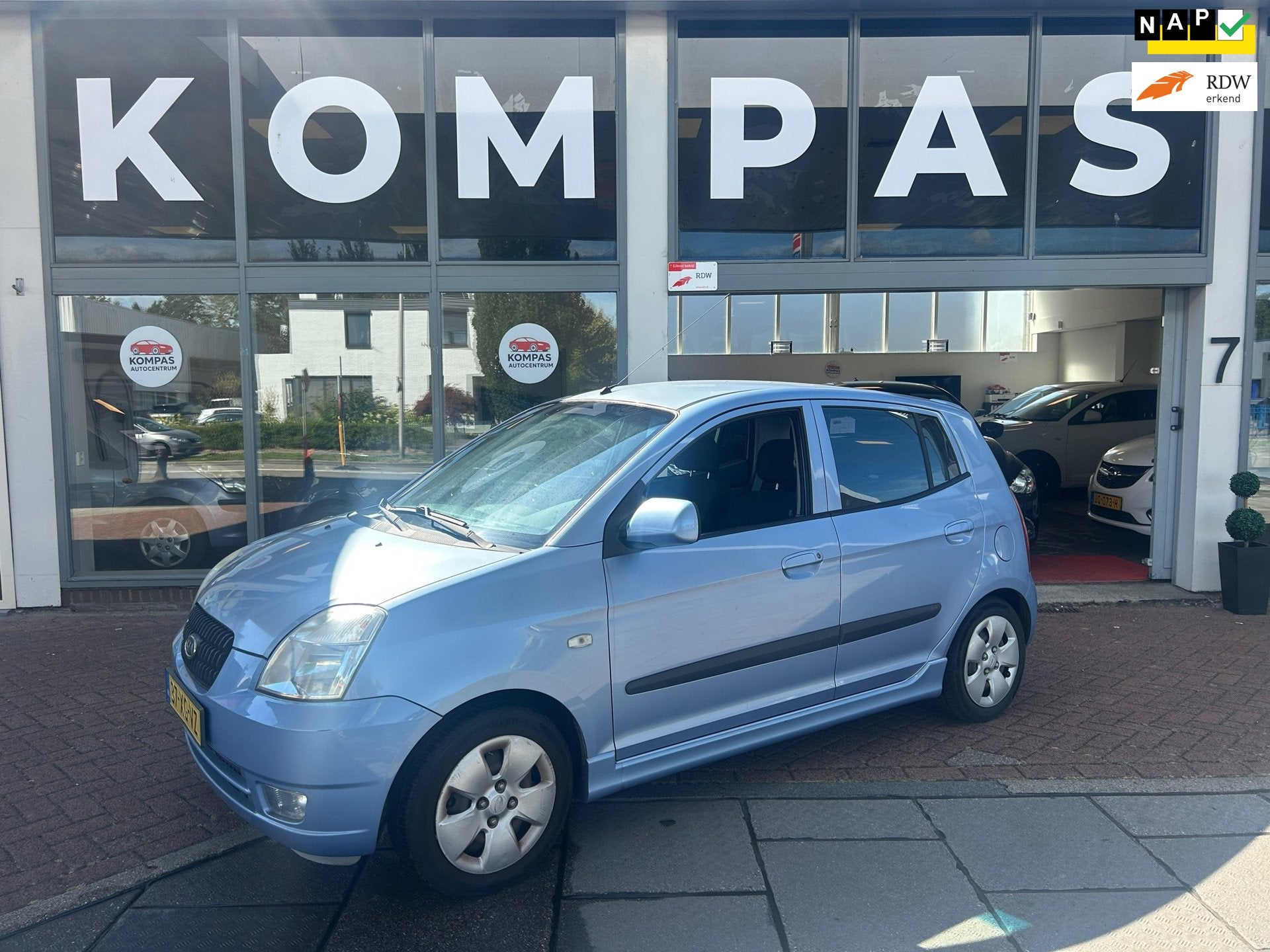 Kia Picanto 1.0 LXE |1EIG|AIRCO|NAP|APK27|EL.RAMEN|D.RIEM VV, Auto's, Voorwielaandrijving, Stof, Zwart, 4 cilinders