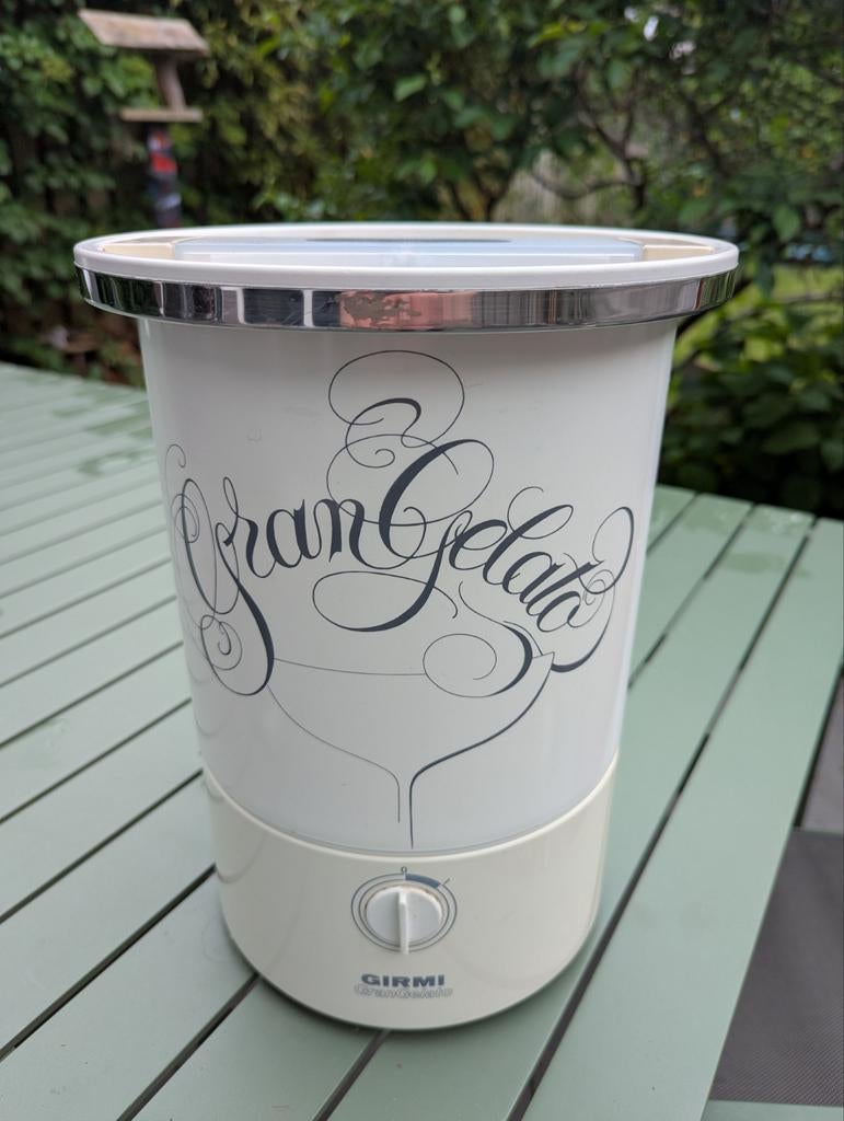 Girmi Gran Gelato IJsmachine - Perfect voor Zomerse Dagen, Witgoed en Apparatuur, Ophalen of Verzenden, Gebruikt, Koelelement