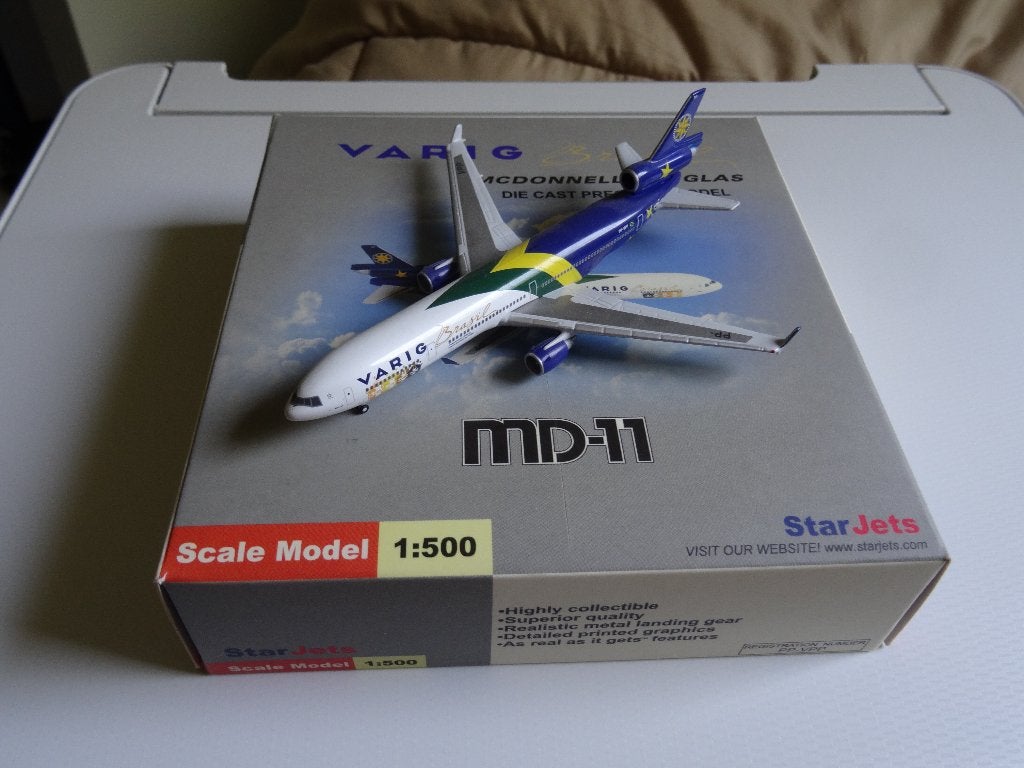 Starjets diecast 1:500 MD-11 Varig, Verzamelen, Verzenden, Zo goed als nieuw, Schaalmodel