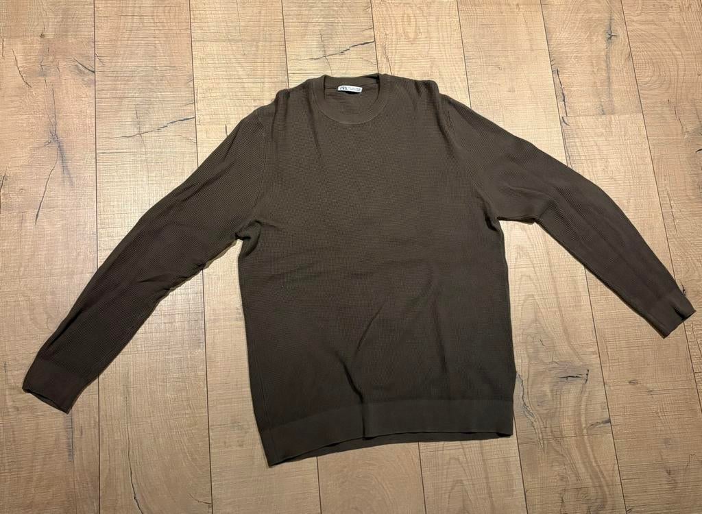 Zara sweater, Kleding | Heren, Truien en Vesten, Verzenden, Zo goed als nieuw, Maat 52/54 (L), Groen